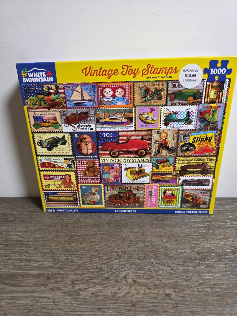 Vintage Toy Stamps - 1000 Piece Jigsaw Puzzle by White Mountain 2025